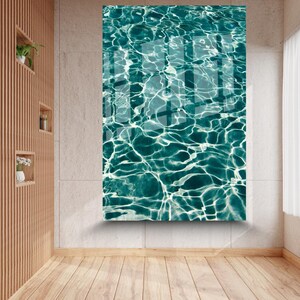 Beach Tempered Glass Wall Art, Summer Print Wall Art, Home Decor, Living Room Art, Modern Wall Art, Sea Print Wall Hangings, Cool Decoration