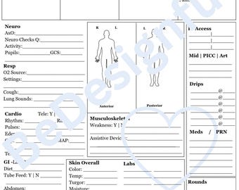 The Nurses Best Friend Bundle Med Surg/ICU Report/SBAR Sheet Bundle