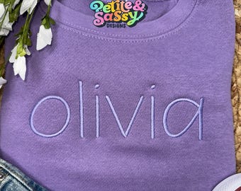 Personalized Embroidered Name Sweatshirt