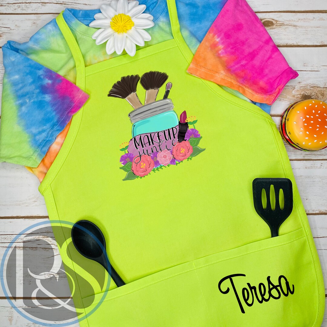 Personalized Girls Makeup Apron, Kid Cosmetologists Gifts, Pretend Play