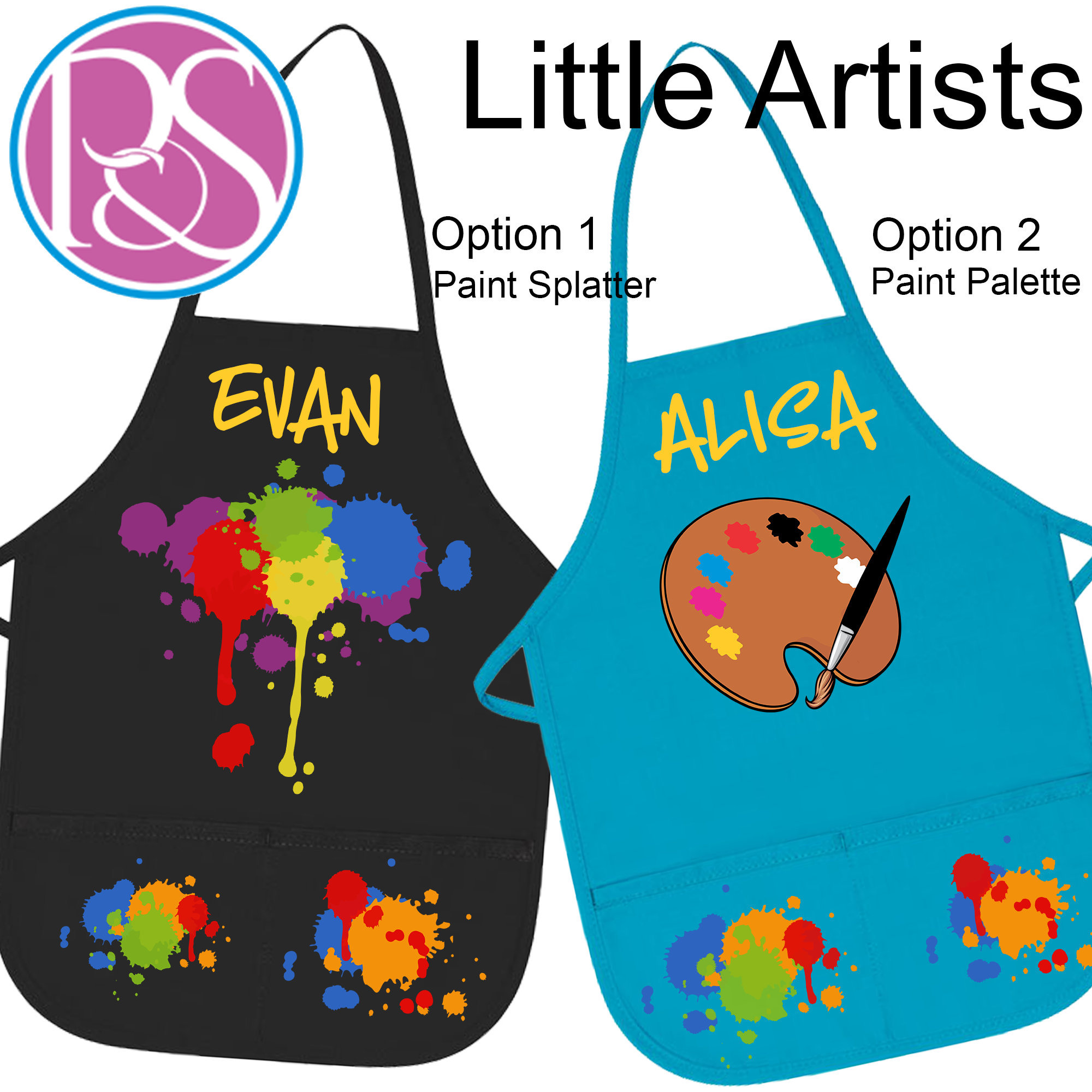 Children's Painting Apron, Apron Kids Painting Art