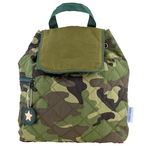 Camo Quilted Backpack, Small Toy Bag, Toddler Gift