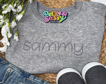 Personalized Embroidered Name Sweatshirt