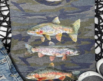 Trout Trio Kids Camo Sweatshirt