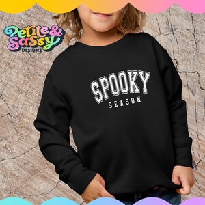 Spooky Season Sweatshirt for Kids / Cute Child&#39;s Sweatshirt for Halloween