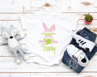 Easter Shirt for Girl / Printed Easter Shirt / Personalized Easter Shirt / Easter Bunny Shirt for Girls / Easter Rabbit shirt for Girls