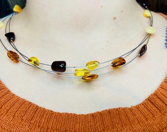 Ciondolo Ambrato Baltico Classico, Collana Rotonda In Ambra - Foto 4