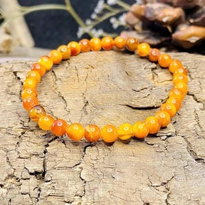 Bracciale In Ambra Naturale Del Baltico 18 Cm – Perle Certificate