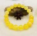 Butterscotch Amber Beaded Bracelet, Gemstone Jewelry, Round Bead Bracelet product logo