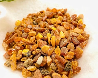 Raw Baltic Amber chips with no holes, Natural Baltic Sea pieces for crafts