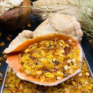 Loose Amber Chips, Multicolor Small size Amber shavings, Amber DIY handmade supply, Amber glass Christmas ornaments , 波羅的海琥珀, Bernstein