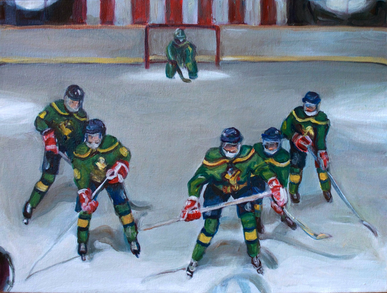 Mighty Ducks Flying V Print Portrait Painting 1990s Etsy 日本