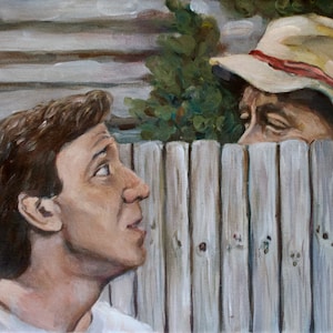 Home Improvement - Tim the Tool Man Taylor - Tim en Wilson - Tim Allen Painting - 1990 Throwback Print - Pop-Culture - 5x7 8x10 11x14