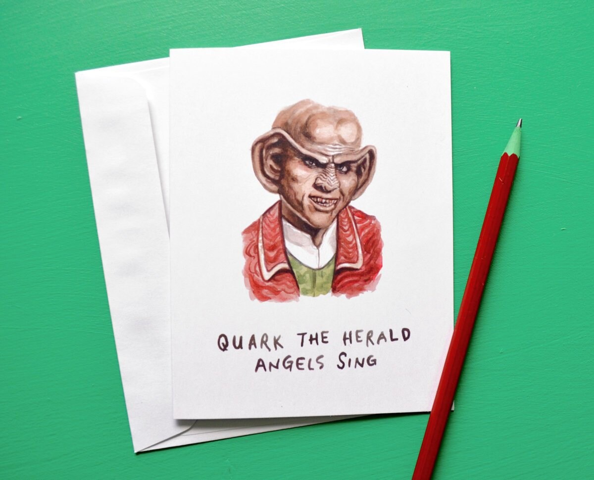 Quark the Herald Angels Sing - Star Trek Christmas Card - Deep Space …