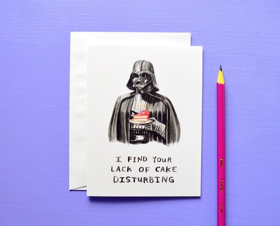 Welp Grappige Darth Vader verjaardagskaart Star Wars vind ik uw | Etsy RC-74