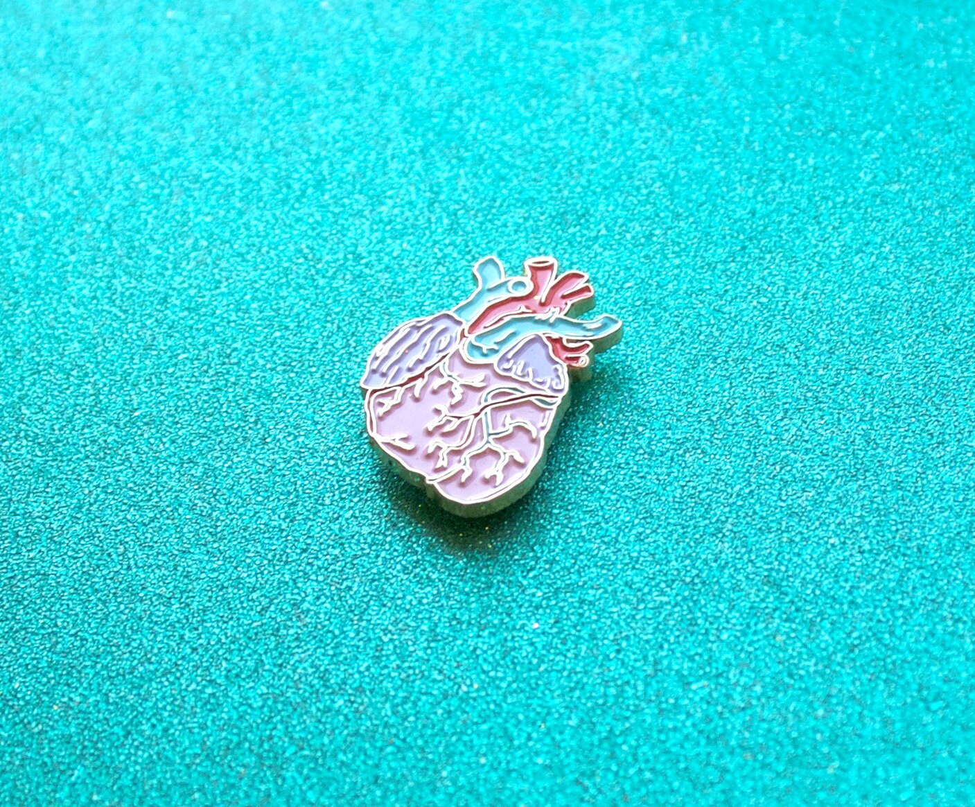 PRISM Heart Shape Pin Necklace (Enamel) main image 1
