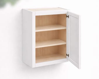 36Hx12D Single Door Wall Cabinet - Slant Shaker