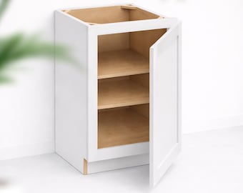 Single Door Base Cabinet - Slant Shaker - 34.5Hx24D