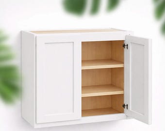 30Hx12D Double Door Wall Cabinet - Slant Shaker