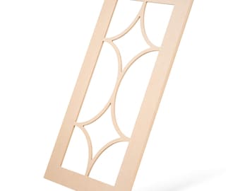 Diamond Swag Mullion Glass-Ready Cabinet Doors
