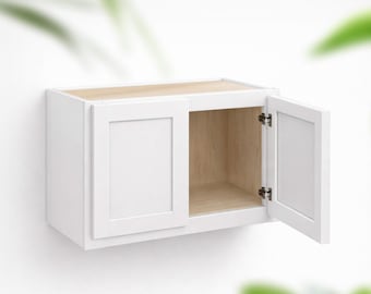 15Hx12D Double Door Wall Cabinet - Slant Shaker