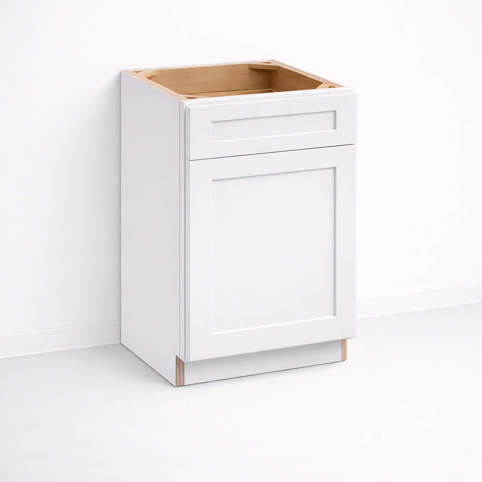 Single Door With Drawer Base Cabinet - Slant Shaker - 34.5hx24d - Etsy