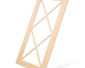 Double X Mullion Cabinet Doors, Glass-Ready MDF (Unfinished or Painted)