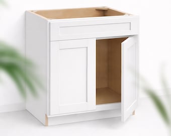 Sink Base Cabinet - Slant Shaker - 34.5Hx24D