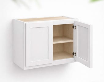 24Hx12D Double Door Wall Cabinet - Slant Shaker