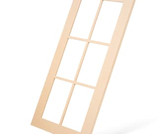 6-Light Grid Mullion Glass-Ready Cabinet Doors