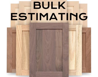 Custom Cabinet Doors and Drawers: Solid Wood or MDF, Unfinished or Finished