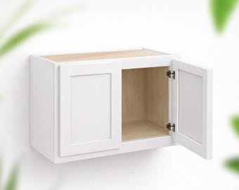 18Hx12D Double Door Wall Cabinet - Slant Shaker
