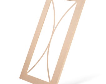 Double Bow Cabinet Doors: Curved Mullion Design - MDF, Glass-Ready