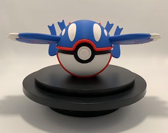 Kyogre 3D Printed Pokeball Design Gift Decor Collectable