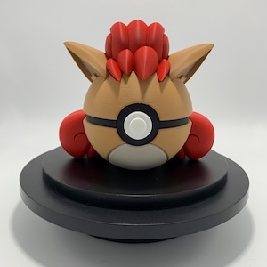 Vulpix Pokeball stampato in 3D, regalo, decorazione da collezione