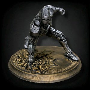 Ironman Diorama 3D-Printed Statue Hand Painted