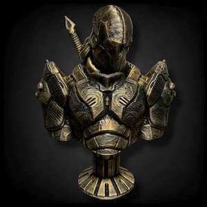 DeathStroke 3D-Printed, Hand-Painted Statue