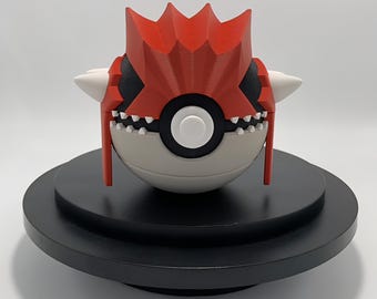 Groudon 3D Printed Pokeball Design Gift Decor Collectable