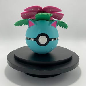 Venusaur 3D Printed Pokeball Design Gift Decor Collectable