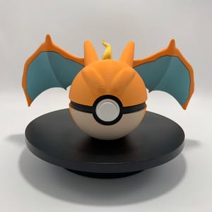 Functional Charizard 3D Printed Pokeball Design Gift Decor Collectable
