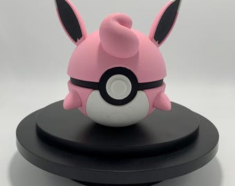 Wigglytuff 3D Printed Pokeball Design Gift Decor Collectable