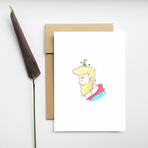 Carte Postale - Le petit prince - Antoine de Saint exupery - Illustration A6 - Print A6 - 10,5x14,8cm - Décoration - Idée cadeau - Fan art