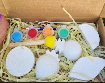 Kinder Obst Gipsmalerei Kit, Kleinkind Handwerk Aktivität, Sommer Kunstbedarf