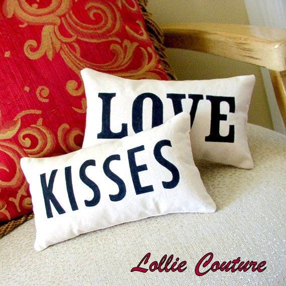 Items similar to Gift ideas Pillow Love Pillows Word Pillows