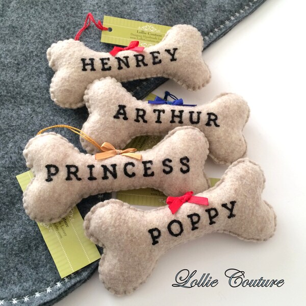 Christmas Pet Ornaments / Christmas Dog Ornaments / felt Pet Ornaments / felt dog ornament / Personalized pet ornament