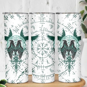 20oz Viking-Themed Stainless Steel Insulated Tumbler - Perfect Gift for Men, Ideal for Coffee & Travel/VKT-09
