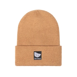 Amsterdam Recycled Beanie | Klassische Sonnenbrillen |  Umweltfreundliche 100% recycelte Mütze | Amsterdam City Map Aufnäher | Nachhaltige Wintermütze