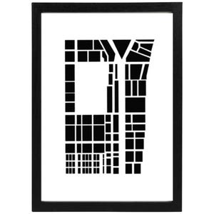 Kyoto Screen Print | Minimalist City Art | Urban Wall Art