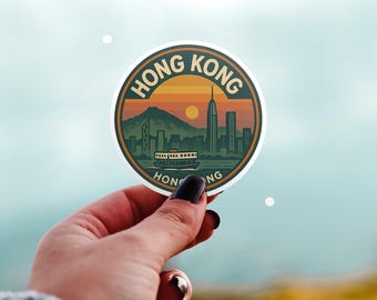 Hong Kong Trip Kiss-Cut Vinyl, Waterproof Decal, Retro Travel Lover Collection