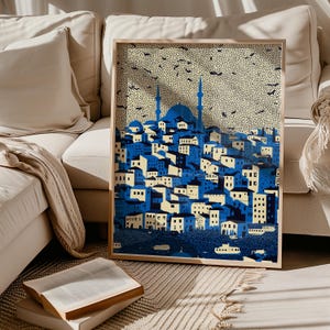 Istanbul Türkei Poster, Pop Art Moderne Wand Kunst Poster Türkisch Reisegeschenk